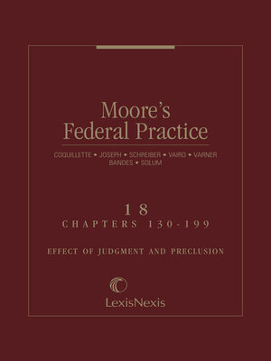 cover image of Moore's Federal Practice